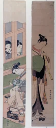 Courtesans, av Suzuki Harunobu (1725-1770), Japan