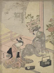 Parodi på berättelsen om den unge mannen Lu: Courtesan Dreaming, 1700-talet., 1700-talet.
