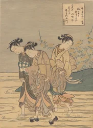 Tamafloden vid Ide, Yamashiro-provinsen, troligen 1766., troligen 1766.