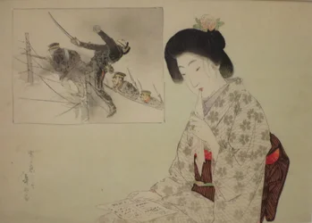 "Autumn Shower" av Suzuki Kason, 1904, Honolulu Museum of Art, 26917