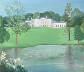 Kenwood House from the Lake, 2025 (olja på linne)