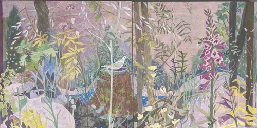 Var är bina 2020 (äggtempera på träpanel)