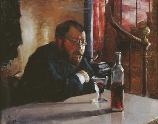Porträtt av Hans Jæger