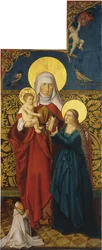 Saint Anne med jungfrun, barnet och en donator