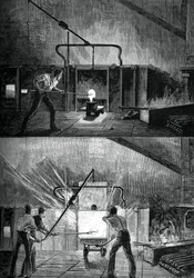 Pölar på jobbet, c1880.