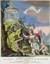 Frontispice of Icons Insects Rariorum av C. Clerck, Sverige, 1764