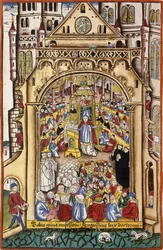 En predikan av Saint Augustine, c.1494-5