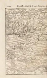 Sida 1004 från Cosmographiae Universalis av Sebastian Muenster, Basel, 1572