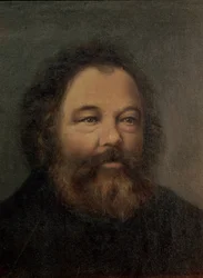 Porträtt av Mikhail Alexandrovich Bakunin (1814-1876) ca 1865