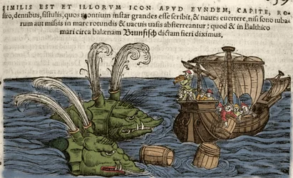 Havsmonster, illustration från 
