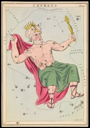 Cepheus, ca 1825 (kort, papper, vävnad )