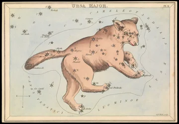 Ursa Major, ca 1825 (kort, papper, vävnad)