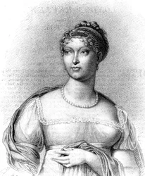 Marie Louise, hertiginna av Parma, andra hustru till Napoleon Bonaparte, 1815.