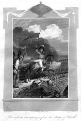 Napoleon Bonaparte försökte tvinga fram bron i Arcola, 1816.