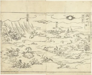Åtta vyer över floden Sumida Sumidagawa hakkei (titel på objekt) Ehon kojidan (serietitel på objekt)