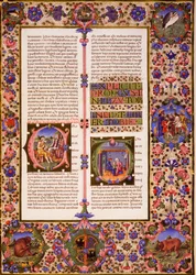 Tobias bok, från volym I av Bible of Borso d