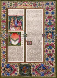 Visdomens bok, från volym I av Bible of Borso d