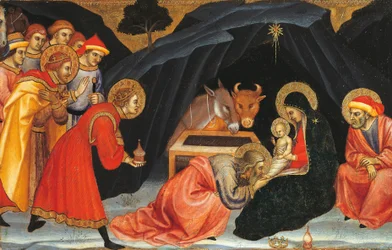 Adoration of the Magi, av Taddeo di Bartolo (ca 1363-1422)