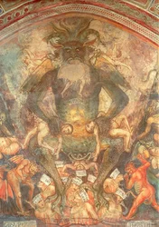 Yttersta domen, detalj av Leviatan, ca 1394