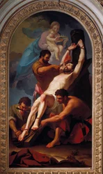 Apostelns martyr Saint Barthelemy (målning