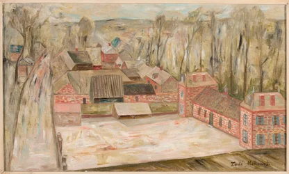 Vy över en småstad