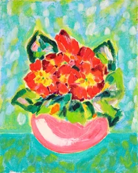 Ljusa röda blommor