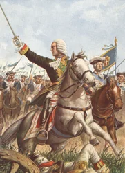 Karl Emmanuel III vid slaget vid Guastalla 1734