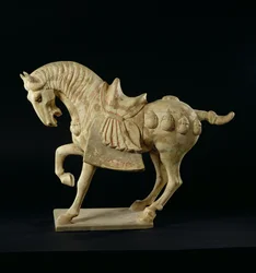 Häst, kinesisk, Tangdynastin, ca 618-906 e.Kr. (keramik)