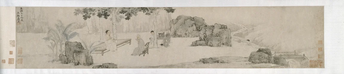 Te dricker under Wutong-trädet, Ming-dynastin