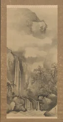 Landskap med vattenfall, 1828.