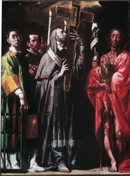 St. Charles som bär den heliga spiken