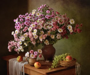 Höstligt blomsterstilleben