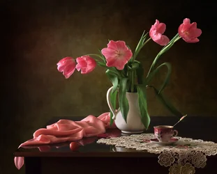 Eleganta rosa tulpaner