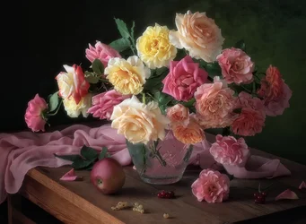 Romantisk rosbukett