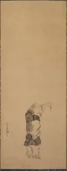 Kenshu, munk med räkor, ca. 1600-1640.