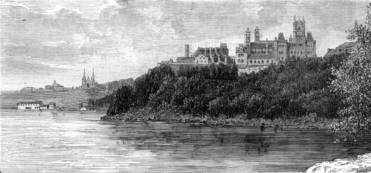 Parlamentsbyggnaden, Ottawa, Kanada, 1800-talet.