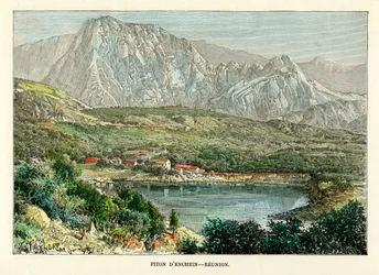 Piton d Enchen, Reunion, c1880.