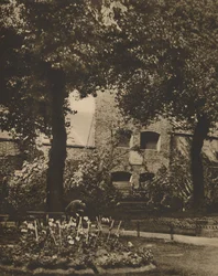 Plats för Marshalsea-fängelset från Churchyard of St. Georges, Southwark, c1935.