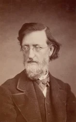 Porträtt av John Peter Lesley 1819-1903, december 1875.