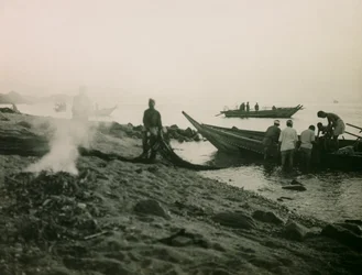 De japanska fiskarnas återkomst ca 1900 - 1915 (fotografi)