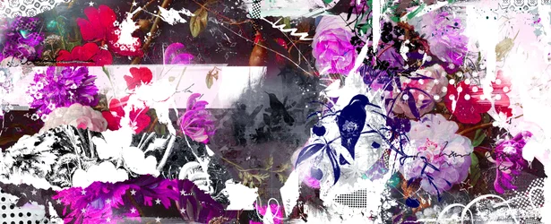 Abloom, 2015 (blandade media på duk)