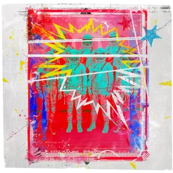 Astronaut stars, 2015 (blandade media på duk)