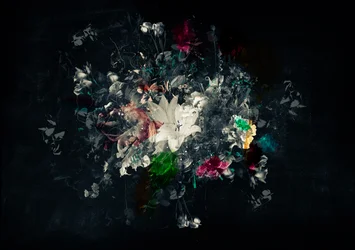 Bouquet XI, 2018 (blandade media på duk)