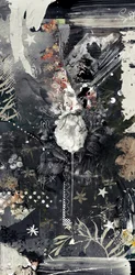 Flowerdrip, 2014 (blandade media på duk)