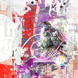 Get it On, 2015 (Collage på duk)