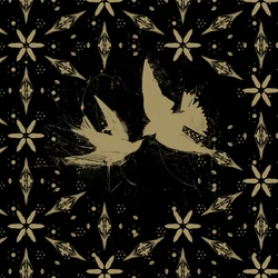 Goldbirds, 2014 (Collage på duk)