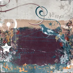 High on a wire, 2015 (Collage on canvas)