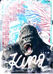King, 2017 (Collage på duk)
