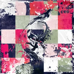 Natural Quilt, 2013 (Collage på duk)