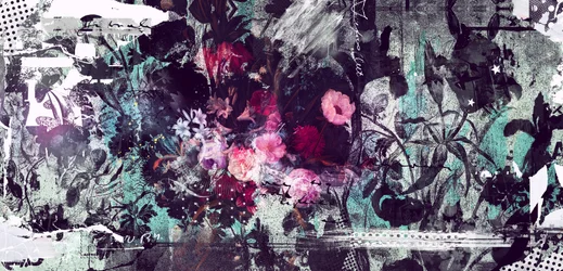 Revenant, 2016 (Collage på duk)